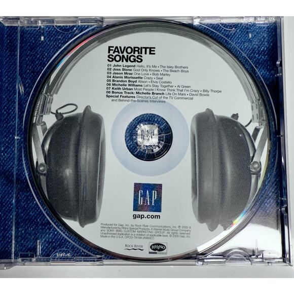 GAP Favorite Songs CD Compilation Fall 2005 – John Legend Jason Mraz Joss Stone - Picture 5 of 7